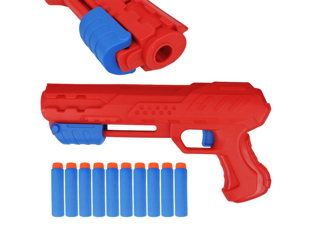 PISTOLET NA STRZAŁKI - czerwony