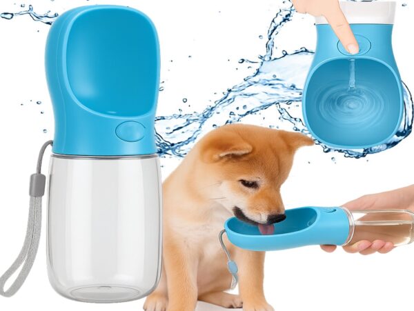 POIDŁO BUTELKA BIDON DLA PSA - niebieski