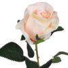 RÓŻA SZTUCZNA POJEDYNCZA REAL TOUCH 40CM (kwiat 6x5,5 cm) - ecru