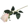 RÓŻA SZTUCZNA POJEDYNCZA REAL TOUCH 40CM (kwiat 6x5,5 cm) - ecru