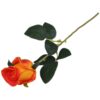 RÓŻA SZTUCZNA POJEDYNCZA REAL TOUCH 40CM (kwiat 6x5,5 cm) - pomarańczowy