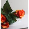RÓŻA SZTUCZNA POJEDYNCZA REAL TOUCH 40CM (kwiat 6x5,5 cm) - pomarańczowy