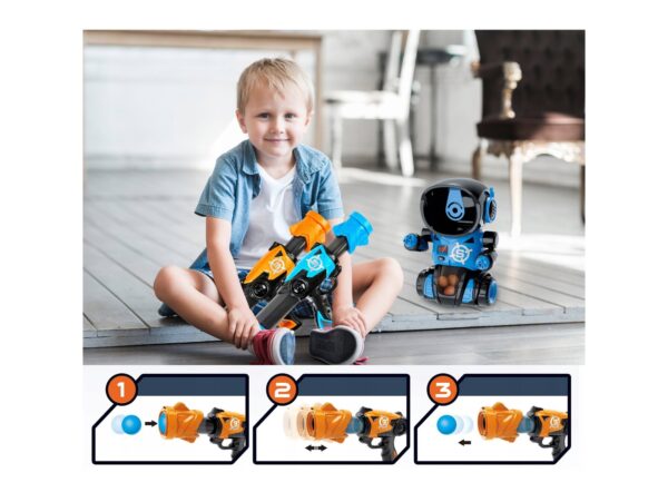 ROBOT Z PISTOLETAMI I PIŁKAMI 25,5CM