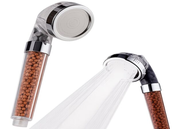 SŁUCHAWKA PRYSZNICOWA Z FILTREM JONIZACJA (dł: 21cm, śr: 6cm)