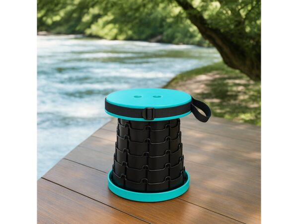 TABORET STOŁEK SKŁADANY - miętowy