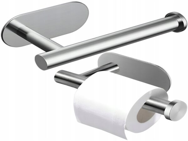 UCHWYT NA PAPIER TOALETOWY 16x8CM - srebrny