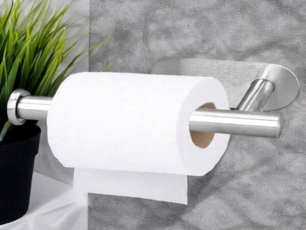UCHWYT NA PAPIER TOALETOWY 16x8CM - srebrny