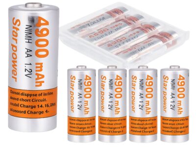 4szt x AKUMULATORKI BATERIA AA DUZE 4900mAh R6