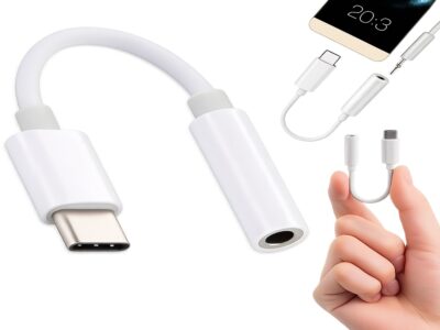 ADAPTER KABEL USB-C DO GNIAZDA SŁUCHAWEK MINI JACK