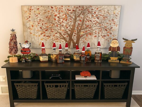 CZAPKA MIKOŁAJA NA BUTELKĘ SZTUĆCE 10SZT OZDOBY