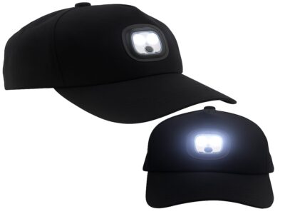 CZAPKA Z DASZKIEM Z OŚWIETLENIEM LED