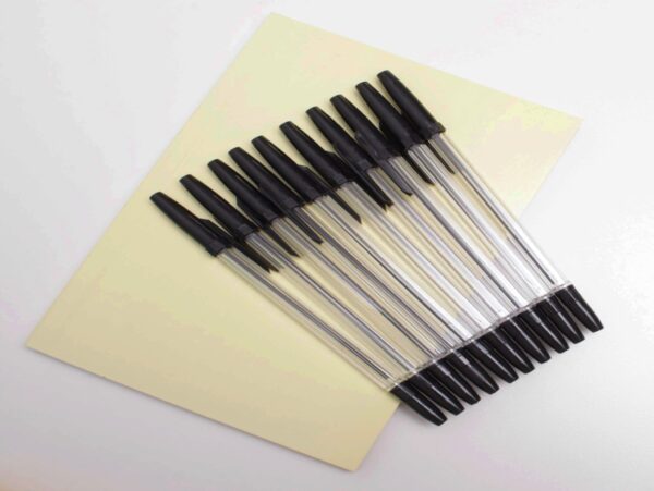 DŁUGOPISY TRADYCYJNE 10SZT - czarny