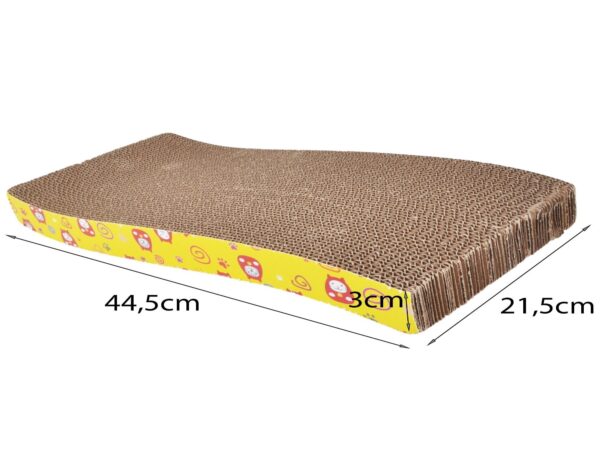 DRAPAK DLA KOTA POZIOMY - 44,5×21,5cm żółty bez kocimiętki