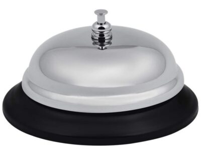 DZWONEK RECEPCYJNY 8,5CM - srebrny