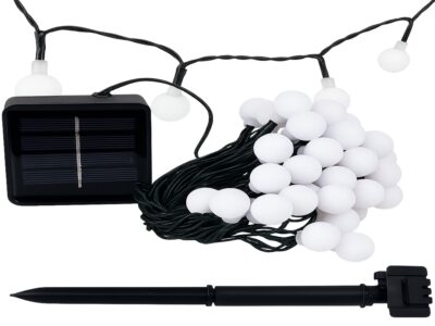 GIRLANDA OGRODOWA SOLARNA KULE 7m 50xLED