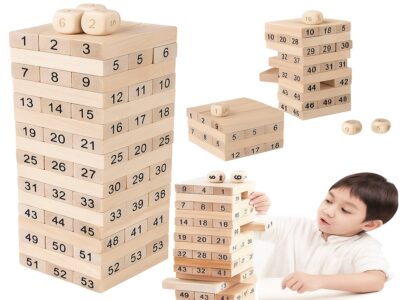 GRA DREWNIANA WIEŻA JENGA YENGA MINI 18x5x5cm