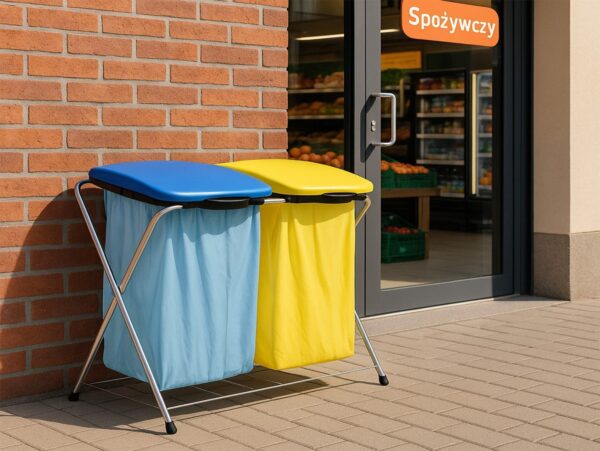 GRID MATIC 2 STOJAK NA WORKI NA ŚMIECI PODWÓJNY/GRID MATIC 2 8001579112028