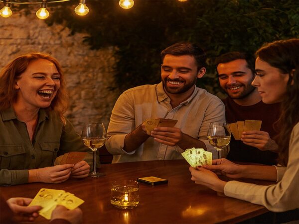 KARTY DO GRY ZŁOTE - wzór 2