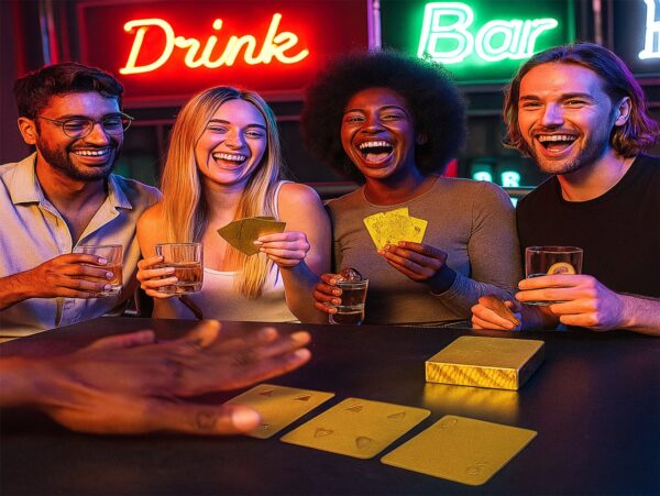 KARTY DO GRY ZŁOTE - wzór 2