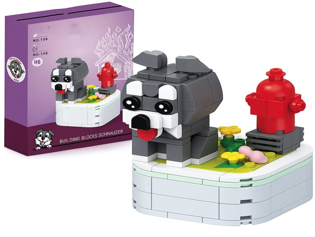 KLOCKI KONSTRUKCYJNE ZESTAW - piesek szary