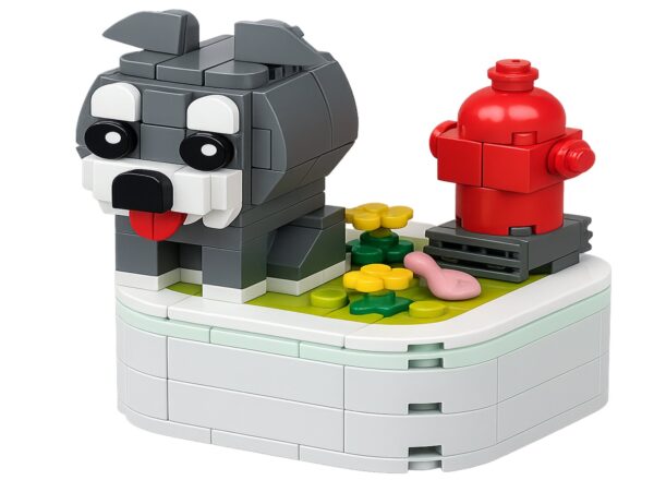 KLOCKI KONSTRUKCYJNE ZESTAW - piesek szary