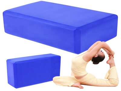 KOSTKA DO JOGI YOGI KLOCEK 23cm x 15cm x 7,5cm - niebieski