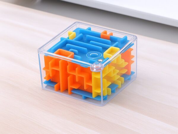 KOSTKA LABIRYNT KULKOWY 4cm