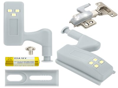 LAMPKA LED DO SZAFKI NA ZAWIASY Z BATERIAMI