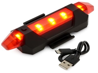 LAMPKA ROWEROWA TYLNA TYŁ ROWER ŁADOWANA LED RAPID