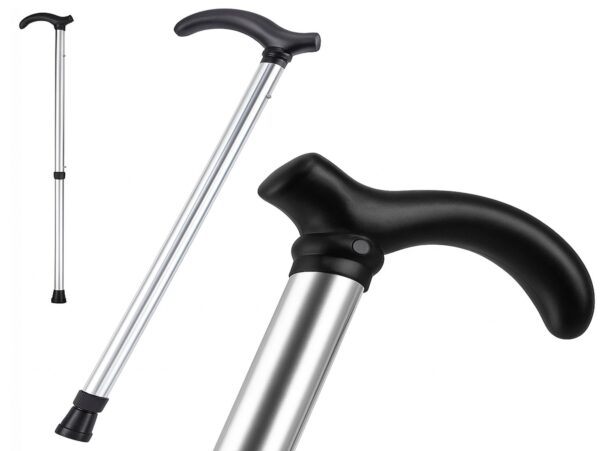 LASKA INWALIDZKA TELESKOPOWA 90cm - srebrny