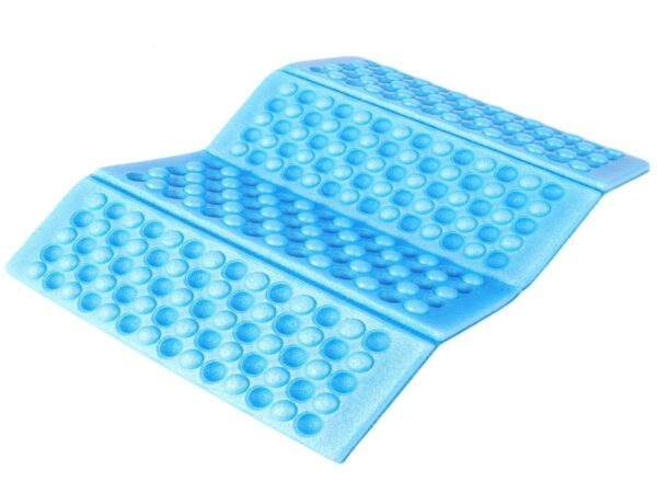 MATA DO SIEDZENIA SKŁADANA - jasny niebieski