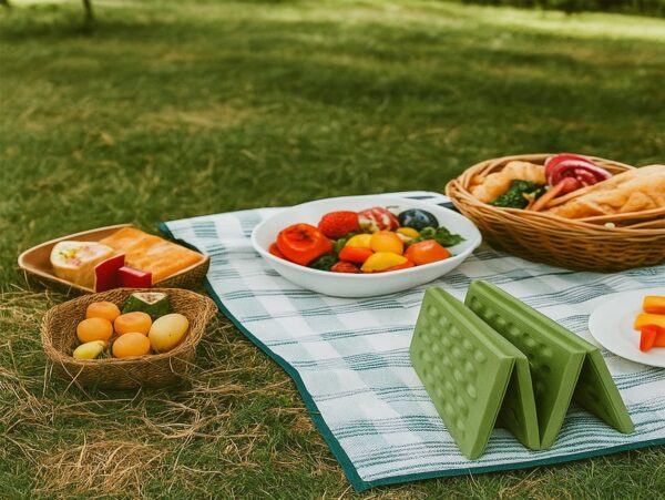 MATA DO SIEDZENIA SKŁADANA - zielony