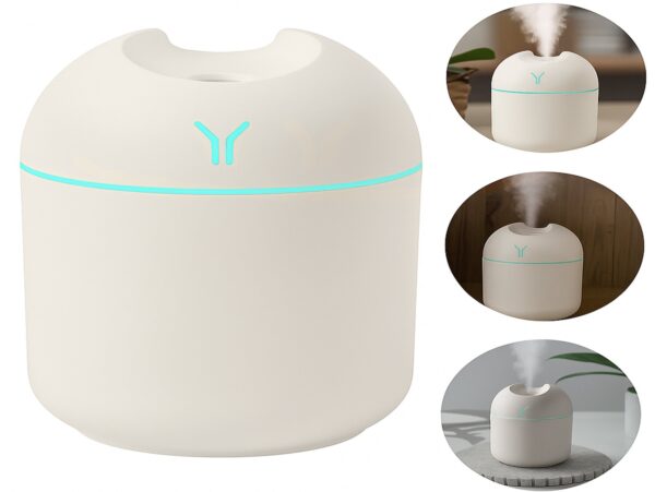 NAWILŻACZ POWIETRZA USB 250ML - kremowy