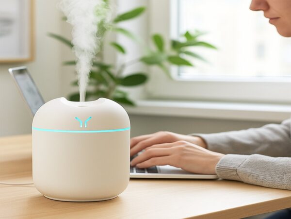 NAWILŻACZ POWIETRZA USB 250ML - kremowy