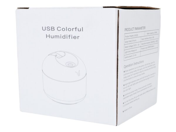 NAWILŻACZ POWIETRZA USB 250ML - kremowy