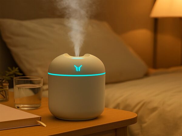 NAWILŻACZ POWIETRZA USB 250ML - kremowy