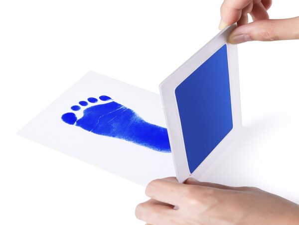 ODCISK RĄCZKI STÓPKI NIEBRUDZĄCY 15,3x10 - granatowy