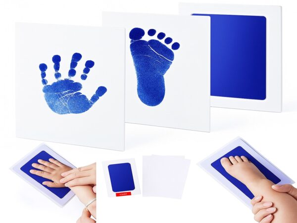 ODCISK RĄCZKI STÓPKI NIEBRUDZĄCY 15,3x10 - granatowy