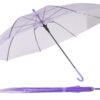 PARASOL PRZEZROCZYSTY 72cm - fioletowy