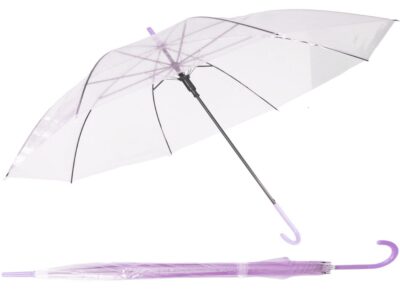 PARASOL PRZEZROCZYSTY 72cm - jasny fioletowy