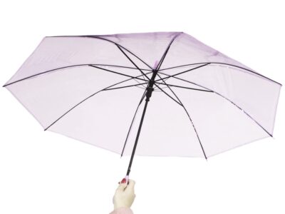 PARASOL PRZEZROCZYSTY 72cm - jasny fioletowy
