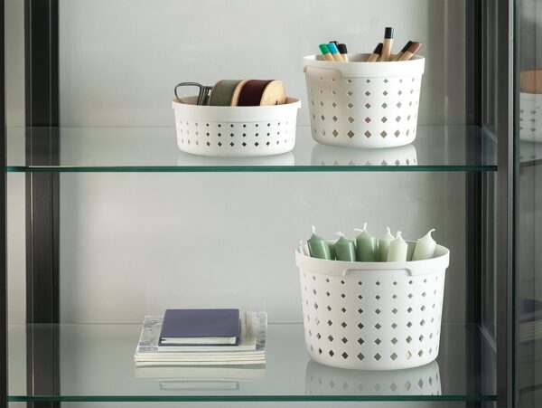 PLAST TEAM KOSZYK ORGANIZER SEOUL ROUND LARGE - biały