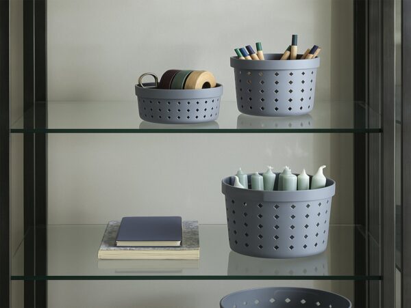 PLAST TEAM KOSZYK ORGANIZER SEOUL ROUND MEDIUM - szary