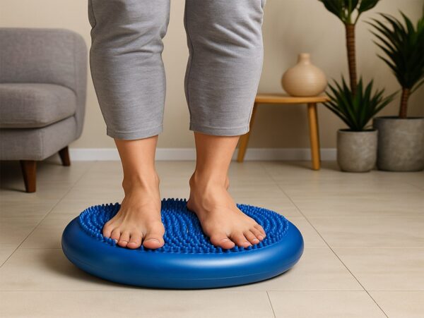 PODUSZKA SENSOMOTORYCZNA DYSK - niebieski