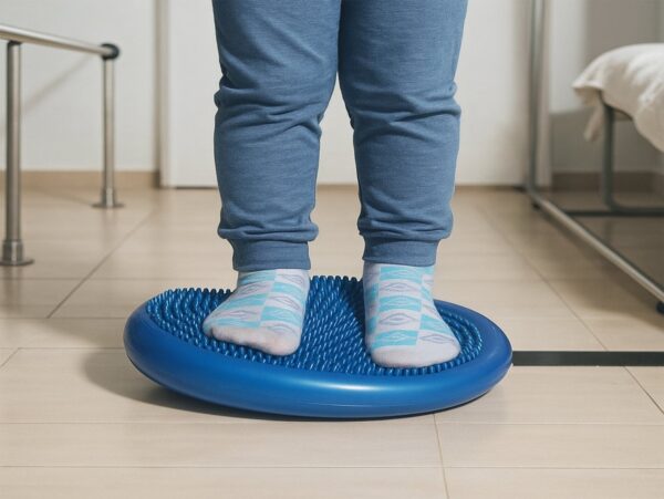 PODUSZKA SENSOMOTORYCZNA DYSK - niebieski