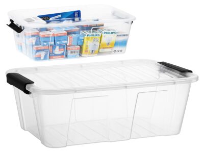 POJEMNIK Z POKRYWĄ DO PRZECHOWYWANIA HOME BOX 8L