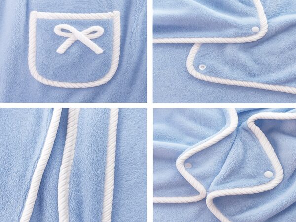 RĘCZNIK DAMSKI SZLAFROK 80x135 - jasny niebieski