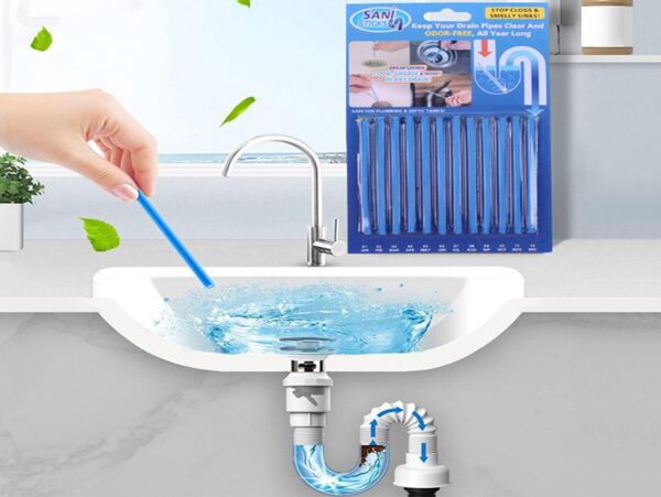 SANI STICK PATYCZKI DO CZYSZCZENIA UDRAŻNIANIA RUR 12 SZT