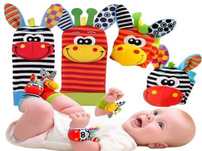 SKARPETKI SENSORYCZNE DLA NIEMOWLĄT GRZECHOTKI