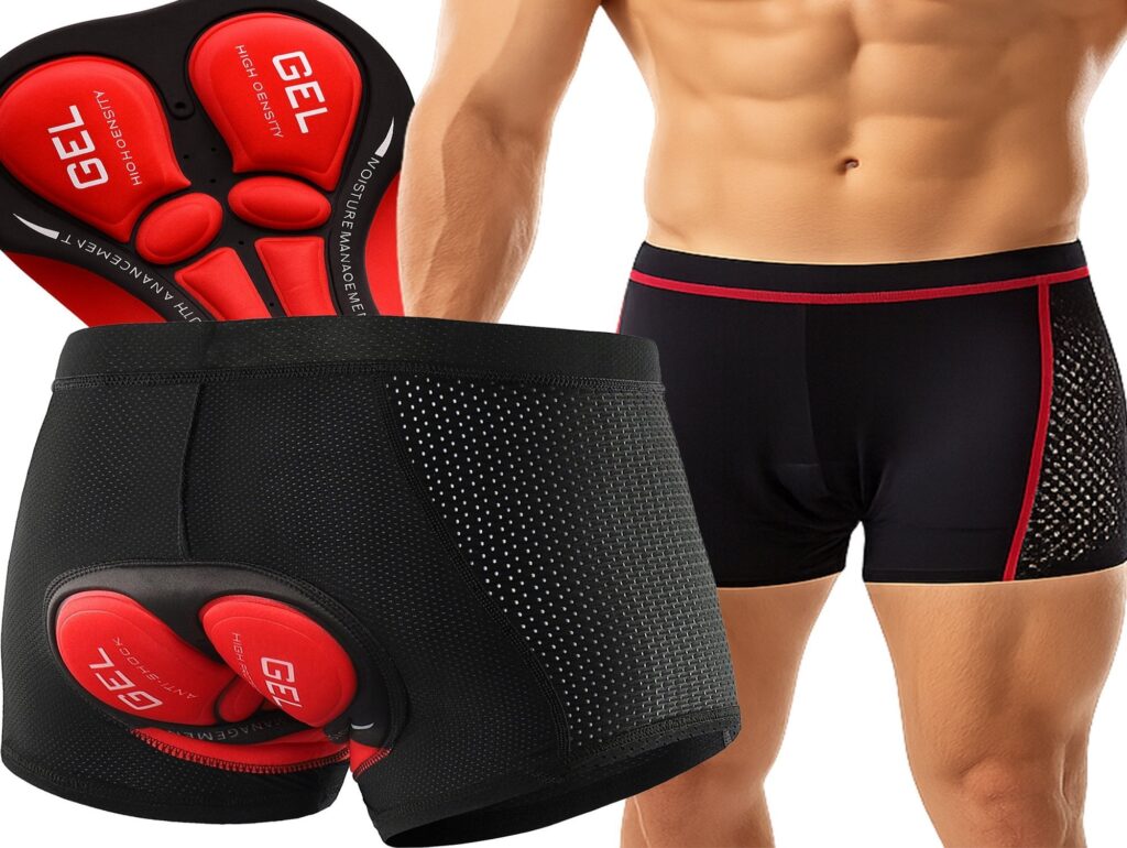 SPODENKI ROWEROWE Z NAKŁADKĄ ŻELOWĄ - rozmiar 2XL